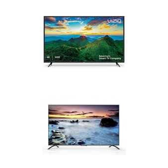 3 Pcs – LED/LCD TVs (70″ – 82″) – Refurbished (GRADE C) – VIZIO, SCEPTRE