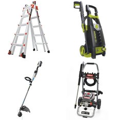 Pallet - 13 Pcs - Pressure Washers, Unsorted, Leaf Blowers & Vaccums, Hardware - Customer Returns - Hyper Tough, Sun Joe, Troy Bilt, Little Giant Ladder Systems