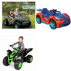 Pallet – 4 Pcs – Vehicles – Customer Returns – Microsoft, Spider-Man, YAMAHA