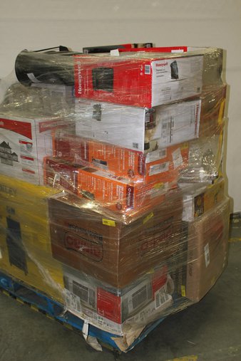 Pallet – 17 Pcs – Heaters, Patio & Outdoor Lighting / Decor, Hardware – Customer Returns – Honeywell, BETSY FLAGS, Select Surfaces