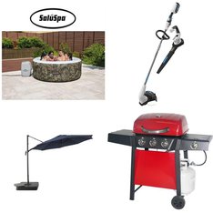Pallet - 17 Pcs - Trimmers & Edgers, Outdoor Play, Grills & Outdoor Cooking, Patio & Outdoor Lighting / Decor - Customer Returns - Hyper Tough, Mainstays, Better Homes and Gardens, Chapin