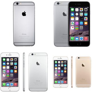 8 Pcs – Apple iPhone 6 – Refurbished (GRADE B – Unlocked) – Models: MG4W2LL/ARW, MG482LLA, 3A021LL/A, MG562LL/A