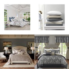 6 Pallets - 521 Pcs - Rugs & Mats, Curtains & Window Coverings, Bedding Sets, Blankets, Throws & Quilts - Mixed Conditions - Unmanifested Home, Window, and Rugs, Madison Park, Unmanifested Bedding, Fieldcrest