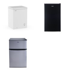 Pallet – 4 Pcs – Bar Refrigerators & Water Coolers, Freezers, Refrigerators – Customer Returns – Galanz, HISENSE