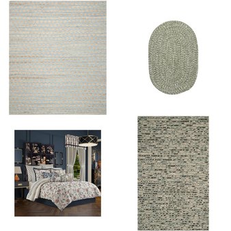 6 Pallets – 125 Pcs – Decor, Bedding Sets, Bath, Rugs & Mats – Mixed Conditions – Unmanifested Kitchen and Fixtures, Madison Park, Unmanifested Home, Window, and Rugs, Safavieh