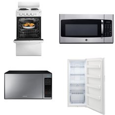 4 Pcs - Microwaves - Open Box Like New, Like New - Amana, Samsung, GE, Frigidaire