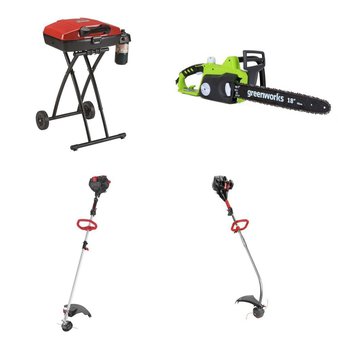 Pallet – 16 Pcs – Other, Trimmers & Edgers, Unsorted, Hedge Clippers & Chainsaws – Customer Returns – Hyper Tough, Ozark Trail, GreenWorks, The Coleman Company, Inc.