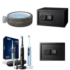 Pallet - 5 Pcs - Safes, Hot Tubs & Saunas, Shredders, Oral Care - Customer Returns - SaluSpa, Mm, Oral-B, Pen + Gear