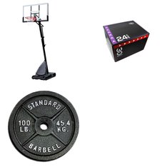 Pallet - 12 Pcs - Exercise & Fitness, Outdoor Sports - Customer Returns - CAP Barbell, Spalding, Athletic Works