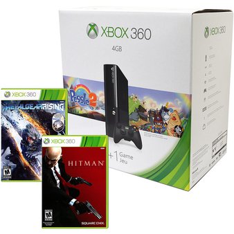 5 Pcs – Microsoft L9V-0039 Xbox 360 4GB Console Peggle 2 Bundle – Black – Refurbished (GRADE C) – Video Game Consoles