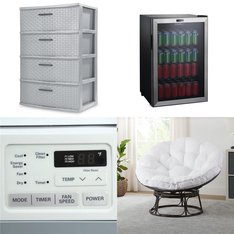 2 Pallets - 14 Pcs - Storage & Organization, Air Conditioners, Refrigerators, Living Room - Overstock - Sterilite, Galanz