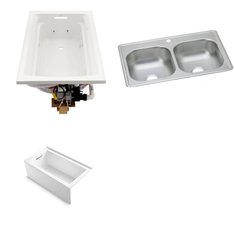 Pallet - 3 Pcs - Kitchen & Bath Fixtures, Hardware - Customer Returns - Kohler, ELKAY