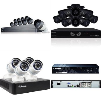 8 Pcs – Security Cameras & Surveillance Systems – Tested Not Working – Swann, Lorex, Samsung, Night Owl