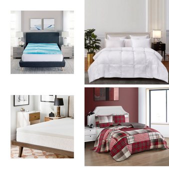 Flash Sale! 3 Pallets – 88 Pcs – Covers, Mattress Pads & Toppers, Comforters & Duvets, Blankets, Throws & Quilts, Kitchen & Dining – Mixed Conditions – Unmanifested Home, Window, and Rugs, Bodipedic Home, Shavel Home Products, Linenspa