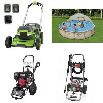 Pallet – 7 Pcs – Pressure Washers, Pools & Water Fun, Leaf Blowers & Vaccums, Unsorted – Customer Returns – Coleman, Hyper Tough, HyperTough, GreenWorks