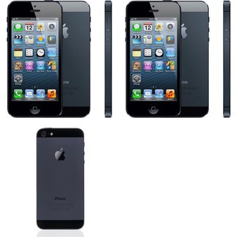 8 Pcs – Apple iPhone 5 – Refurbished (GRADE B, GRADE C – Unlocked) – Models: MD650LL/A, MD097LL/A, NE486LL/A – Smartphones