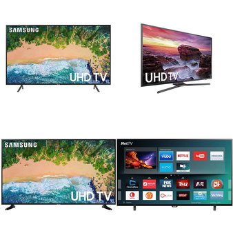 6 Pcs – LED/LCD TVs (46″ – 55″) – Refurbished (GRADE C) – Samsung, JVC, SHARP, Philips