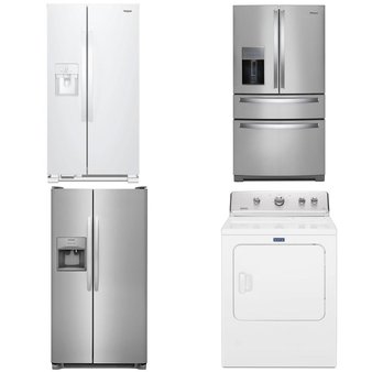 Truckload – 60 Pcs – Major Appliances (Lowe`s) – Refrigerators, Dishwashers, Laundry, Freezers – Customer Returns – WHIRLPOOL, Frigidaire, Maytag, Electrolux
