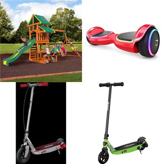 Pallet – 11 Pcs – Powered, Outdoor Play, Baby Toys, Vehicles, Trains & RC – Customer Returns – Razor Power Core, Backyard Discovery, Razor, Radio Flyer