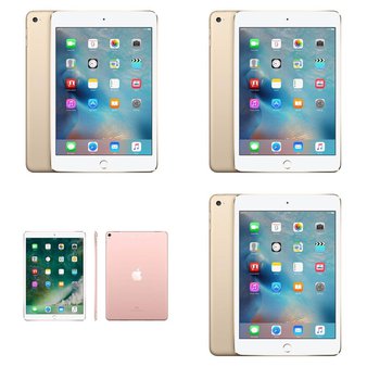 11 Pcs – Apple iPads – Refurbished (GRADE B – White Box) – Models: 3A335LL/A, MP2F2LL/A, MK9Q2LL/A, MF432LL/A – Tablets