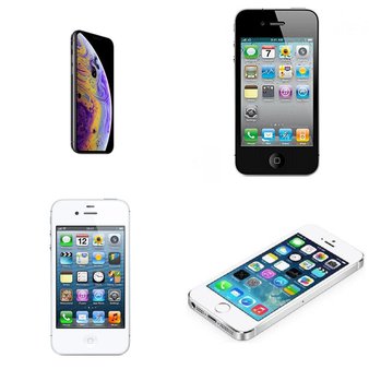 Clearance! 11 Pcs – Apple iPhones – Refurbished (GRADE A, GRADE B, GRADE C – Unlocked) – Models: MT9A2LL/A, MD196LL/A, MC321LL/A, ME336J/A