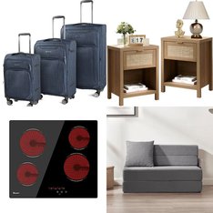 Pallet – 9 Pcs – Unsorted, Bedroom, Office, Luggage – Customer Returns – Bestier, Cantor, GIONIEN, Megamaster