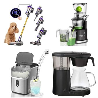 Pallet – 32 Pcs – Vacuums, Unsorted, Kitchen & Dining, Food Processors, Blenders, Mixers & Ice Cream Makers – Customer Returns – ONSON, Costway, Mecity, Elanze Designs