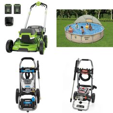 Pallet - 14 Pcs - Pressure Washers, Power Tools, Pools & Water Fun, Hand - Customer Returns - Hyper Tough, Hart, Coleman, Torin Jack