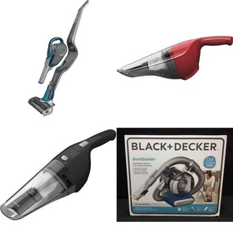 6 Pallets – 591 Pcs – Home Vacuum Cleaners – Customer Returns – BLACK & DECKER, Neato Robotics