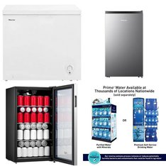 Pallet - 7 Pcs - Bar Refrigerators & Water Coolers, Freezers, Refrigerators - Customer Returns - HISENSE, Galanz, Arctic King, Primo International