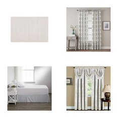 6 Pallets - 3497 Pcs - Curtains & Window Coverings, Decor, Bath, Sheets, Pillowcases & Bed Skirts - Mixed Conditions - Sun Zero, Eclipse, Madison Park, Asstd National Brand