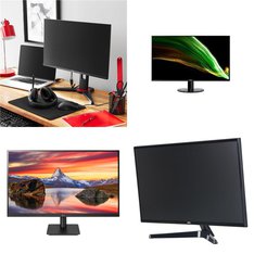 Pallet - 49 Pcs - Monitors - Customer Returns - Onn, ACER, LG