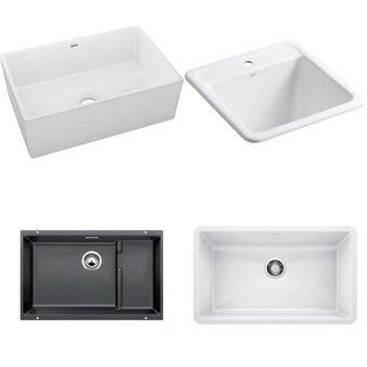 Pallet – 16 Pcs – Kitchen & Bath Fixtures, Hardware – Customer Returns – Kohler, Signature Hardware, Blanco, ELKAY