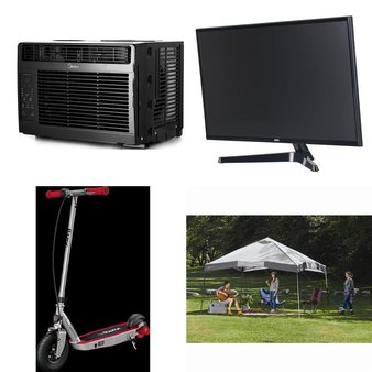 Pallet – 24 Pcs – Microwaves, Air Conditioners, Monitors, Camping & Hiking – Damaged / Missing Parts / Tested NOT WORKING – Mainstays, Midea, Onn, Hamilton Beach