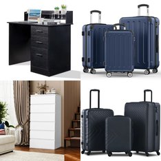 Pallet – 11 Pcs – Living Room, Luggage, Bedroom, Office – Customer Returns – Sunbee, Furinno, Homfa, Hommpa