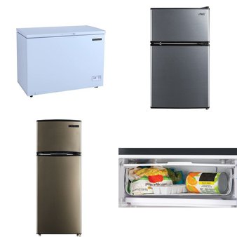 Pallet – 4 Pcs – Refrigerators, Freezers – Customer Returns – Frigidaire, Igloo, Arctic King, Thomson