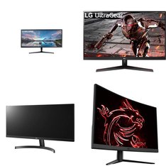 Pallet - 54 Pcs - Powered, Monitors, Audio Headsets - Damaged / Missing Parts / Tested NOT WORKING - Jetson, LG, Samsung, Hover-1