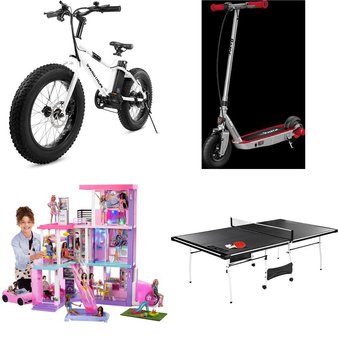 Pallet – 13 Pcs – Powered, Vehicles, Trains & RC, Game Room, Dolls – Customer Returns – Razor, Razor Power Core, ESPN, Mattel