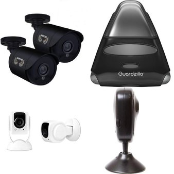 5 Pcs – Security Cameras & Surveillance Systems – Tested Not Working – Night Owl, Tend Insights, Guardzilla, Momentum