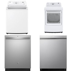 4 Pcs - Laundry - Like New - LG, LG ELECTRONICS APPLIANCE, GE