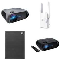 CLEARANCE! Pallet - 180 Pcs - Media Streaming Players (IPTV), Projector, Networking, Office Supplies - Open Box Customer Returns - Monster, Roku, Rocketbook, Seagate