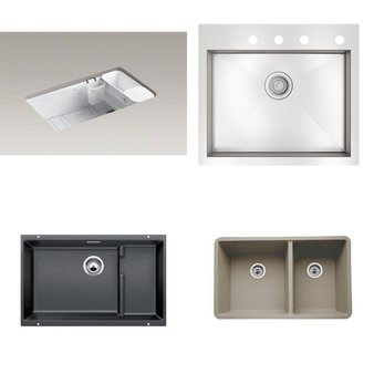 Pallet – 16 Pcs – Kitchen & Bath Fixtures, Hardware – Customer Returns – Kohler, Blanco, Miseno, Dayton