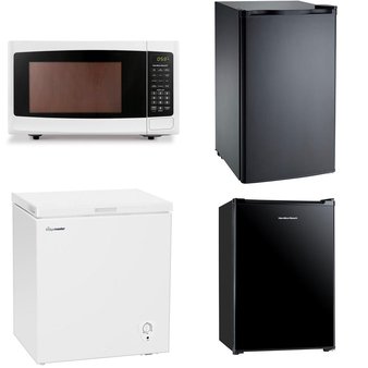 Pallet – 7 Pcs – Freezers, Microwaves – Customer Returns – Hamilton Beach, RCA, CURTIS INTERNATIONAL LTD, Fridgemaster