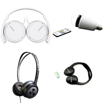 88 Pcs – Headphones & Portable Speakers – Brand New – JVC, iFrogz, iLive, Sony