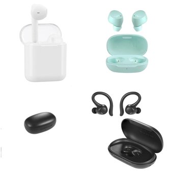 CLEARANCE! Pallet – 115 Pcs – In Ear Headphones, Laser, Networking, Over Ear Headphones – Customer Returns – onn., Onn, Canon