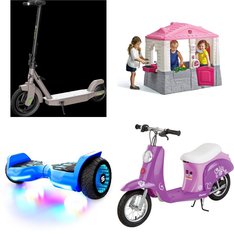 Pallet - 7 Pcs - Powered, Outdoor Play, Dolls, Vehicles - Customer Returns - Razor, Little Tikes, KidKraft, Razor Power Core