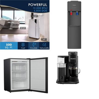 Pallet – 15 Pcs – Ovens / Ranges, Single Cup Brewers, Air Conditioners – Open Box Customer Returns – Hamilton Beach, Keurig, Dirt Devil, WESTINGHOUSE