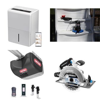 Pallet – 22 Pcs – Power Tools, Hardware, Humidifiers / De-Humidifiers, Pressure Washers – Customer Returns – Hyper Tough, Hart, Genie, TCL