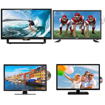 10 Pcs – LED/LCD TVs (19″ – 24″) – Refurbished (GRADE C) – SCEPTRE, ELEMENT, RCA, Philips