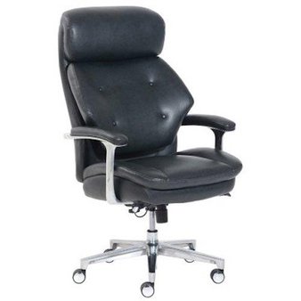 10 Pcs – La-Z-Boy 50641EC-B Luxury Big & Tall Executive Chair, Magic Lumbar, Dark Grey – New – Retail Ready